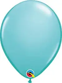 Party balloons delivery 12 & 16 inch uses the colors Caribbean Blue latex Column balloon with the use of different Occasion parties qualatex balloon chart decorations