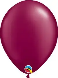 Pearl Burgundy Latex Balloon Color Chart, featuring a range of colors for creating stunning and colorful balloon designs.