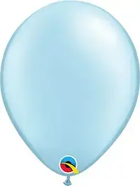 A Pearl Light Blue qualatex Balloon, perfect for adding a burst of color and energy to any party or special event.