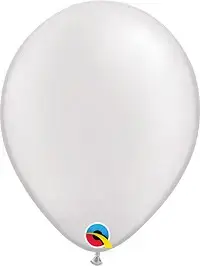 Pearl White tuftex Latex Balloon Color Chart, featuring a range of colors for creating stunning and colorful balloon designs.