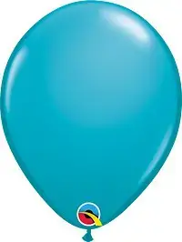 Party balloons delivery 12 & 16 inch uses the colors Tropical-Teal latex Column balloon with the use of different Occasion parties qualatex balloon chart decorations